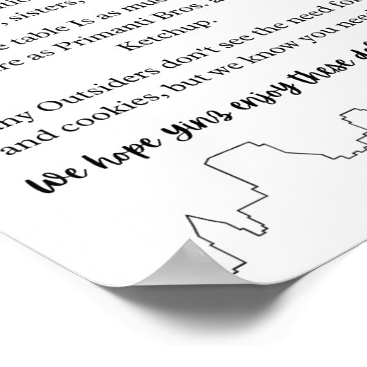 Pittsburgh Cookie Table Wedding Sign Poster (Ecke)