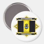 Pittsburgh Diamond Magnet (Vorderseite/Rückseite)