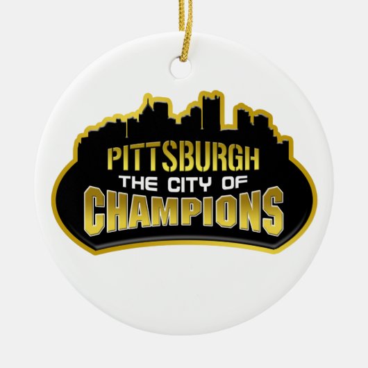 Pittsburgh die Stadt der Meister Keramik Ornament (Vorne)