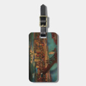 Pittsburgh durch Mondlicht Gepäckanhänger (Vorderseite vertikal)