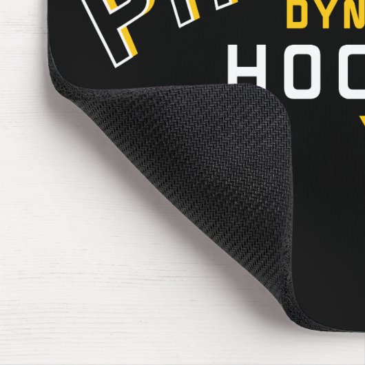 Pittsburgh Dynasty Hockey Black Mouse Pad Mousepad (Ecke)