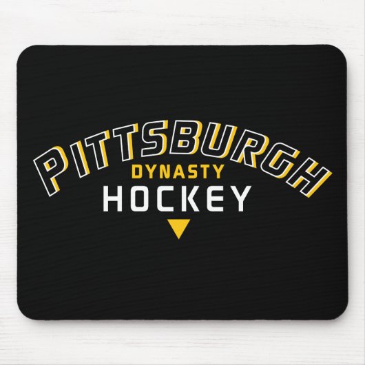 Pittsburgh Dynasty Hockey Black Mouse Pad Mousepad (Vorne)