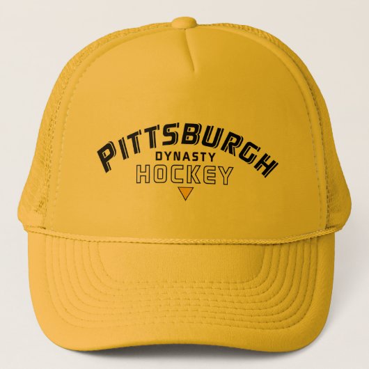 Pittsburgh Dynsty Hockey Gold Trucker Hat Truckerkappe (Vorderseite)