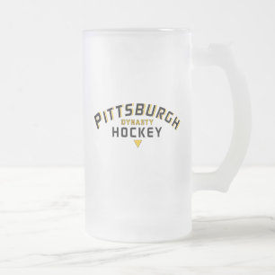 Pittsburgh Dynsty Hockey Mattiert Glass Tasse