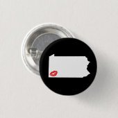 Pittsburgh-Fältchen-Button Button (Vorne & Hinten)