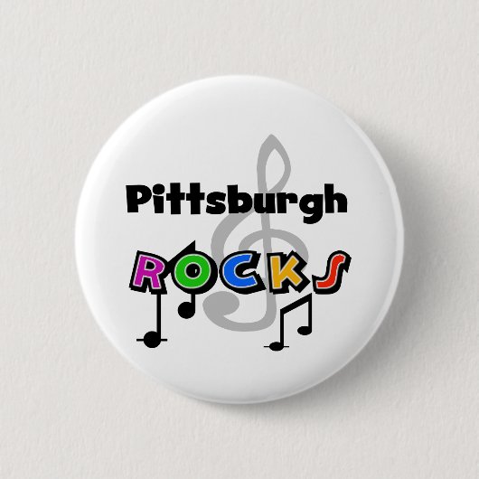 Pittsburgh-Felsen Button (Vorderseite)