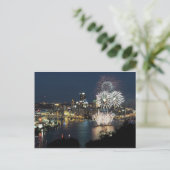 Pittsburgh Fireworks Postkarte (Stehend Vorderseite)