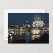 Pittsburgh Fireworks Postkarte (Vorne/Hinten)