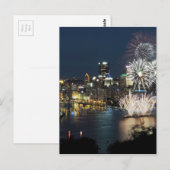 Pittsburgh Fireworks Postkarte (Vorne/Hinten)