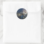 Pittsburgh Fireworks Runder Aufkleber (Tasche)