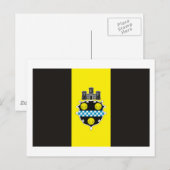 Pittsburgh Flag Postkarte (Vorne/Hinten)