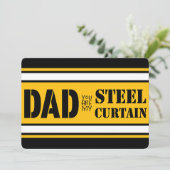 Pittsburgh Football Vatertag Card Feiertagskarte (Stehend Vorderseite)