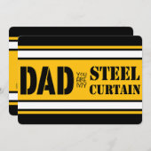 Pittsburgh Football Vatertag Card Feiertagskarte (Vorne/Hinten)