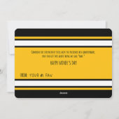 Pittsburgh Football Vatertag Card Feiertagskarte (Rückseite)