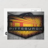Pittsburgh Fort Pitt Bridge Postcard Postkarte (Vorne/Hinten)