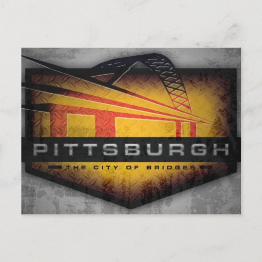 Pittsburgh Fort Pitt Bridge Postcard Postkarte (Vorderseite)
