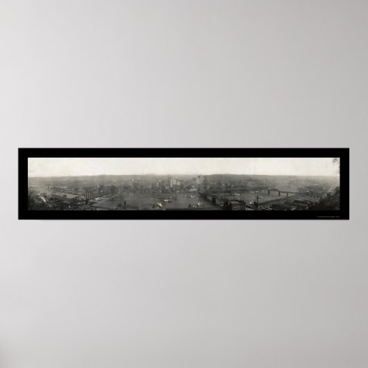 Pittsburgh Foto 1908 Poster (Vorne)