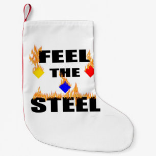 Pittsburgh fühlt sich wie das Steel Fire Football Kleiner Weihnachtsstrumpf