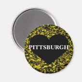 Pittsburgh Heart Magnet (Vorderseite/Rückseite)