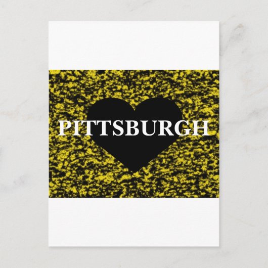 Pittsburgh Heart Postkarte (Vorderseite)
