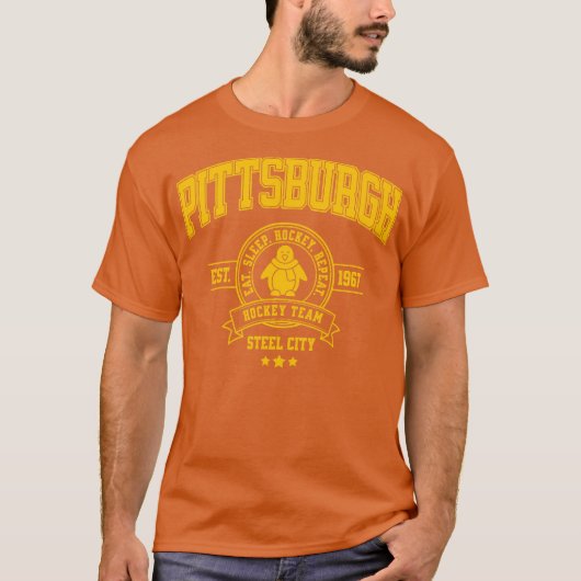 Pittsburgh Hockey Team Design T-Shirt (Vorderseite)