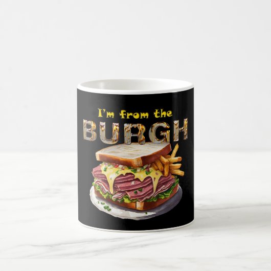 Pittsburgh - "Ich bin aus dem Burgh" Kaffeetasse (Mittel)