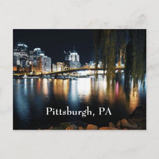 Pittsburgh in Farbe Postkarte