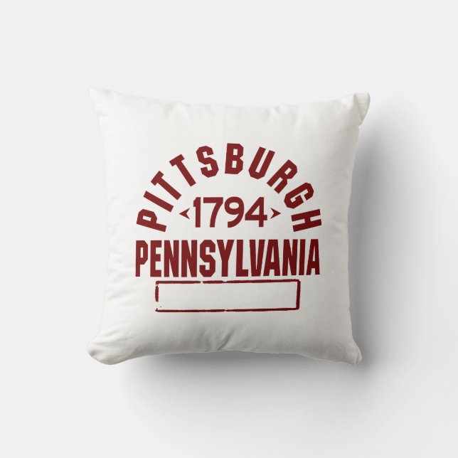 Pittsburgh Inc. Kissen (Vorderseite)
