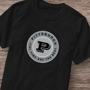 Pittsburgh Ital Yinz Black Gold Yinzer T - Shirt