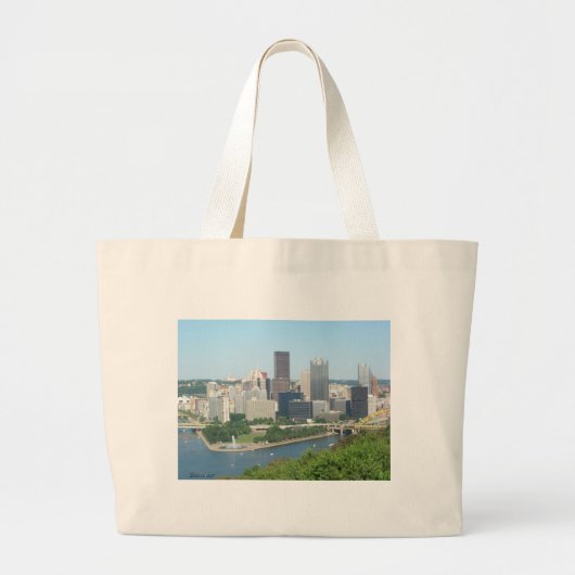 Pittsburgh Jumbo Stoffbeutel (Vorne)
