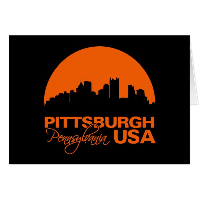 PITTSBURGH-Karte - anpassen (Vorderseite (Horizontal))