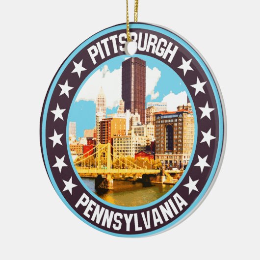 Pittsburgh Keramik Ornament (Links)