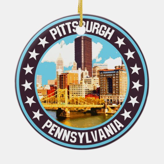 Pittsburgh Keramik Ornament (Hinten)