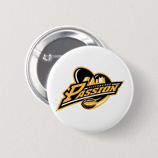 Pittsburgh-Leidenschafts-Button Button (Vorne & Hinten)