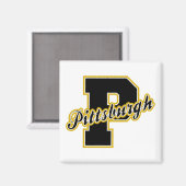 Pittsburgh Letter Magnet (Vorderseite/Rückseite)