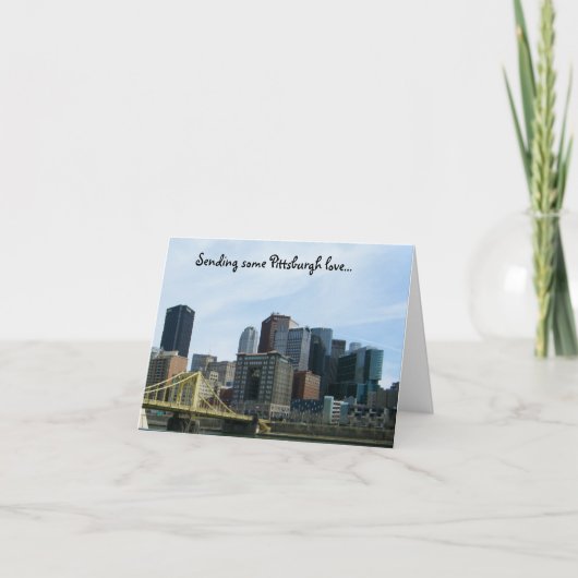 Pittsburgh-Liebe notecards Karte (Vorderseite)