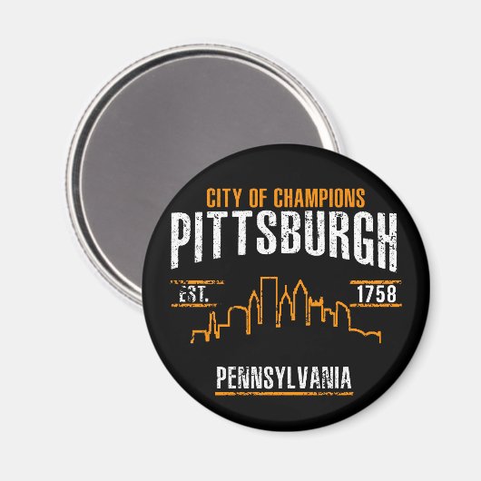 Pittsburgh Magnet (Vorderseite/Rückseite)