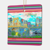 Pittsburgh Ornament Retro Foto Art 2 (Links)