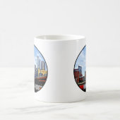 Pittsburgh PA - Bahn by Smithfield St Bridge Kaffeetasse (Mittel)