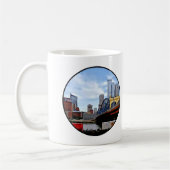 Pittsburgh PA - Bahn by Smithfield St Bridge Kaffeetasse (Links)