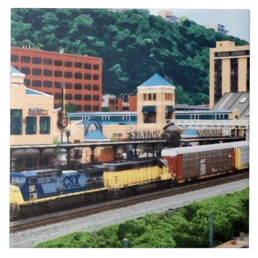 Pittsburgh PA - Bahnhof Fliese (Vorderseite)