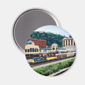 Pittsburgh PA - Bahnhof Magnet (Vorderseite/Rückseite)