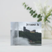 Pittsburgh, PA-Brunnen Postkarte (Stehend Vorderseite)