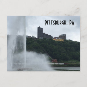 Pittsburgh, PA-Brunnen Postkarte
