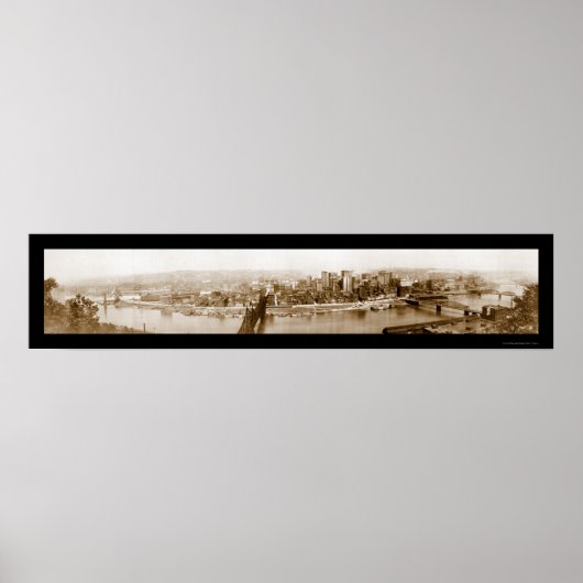 Pittsburgh, PA-Foto 1920 Poster (Vorne)
