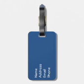 Pittsburgh, PA Gepäckanhänger (Rückseite vertikal)