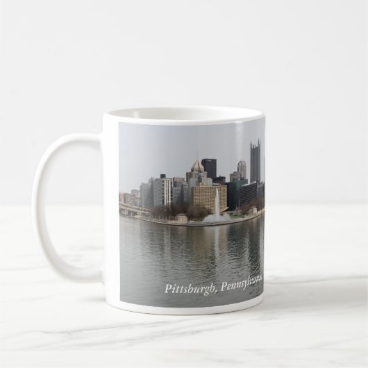 Pittsburgh, PA Kaffeetasse (Links)