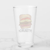 Pittsburgh PA Pennsylvania Coleslaw Fries Sandwich Glas (Rückseite)