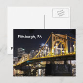 Pittsburgh, PA Postkarte (Vorne/Hinten)