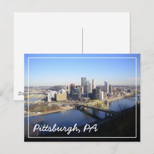 Pittsburgh, PA Postkarte (Vorne/Hinten)